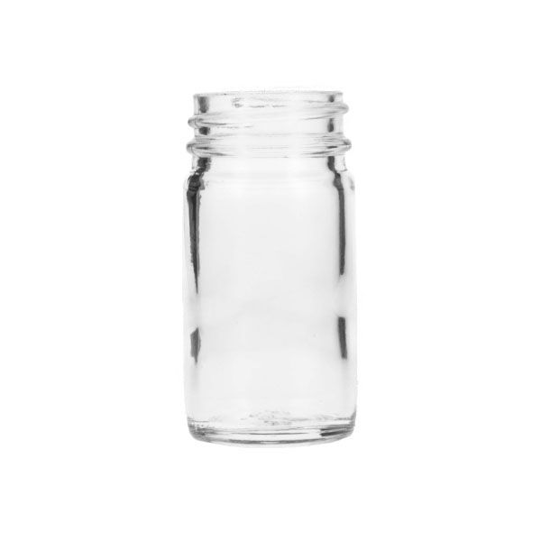 1oz Flint (Clear) Sample Round Glass Jar - 33-400 Neck