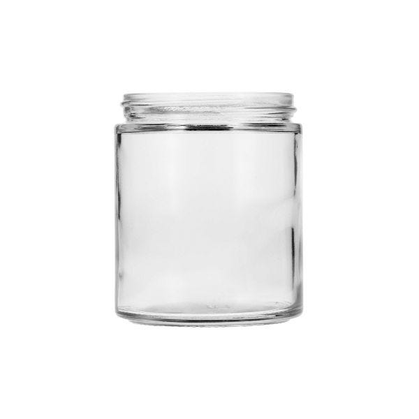 6oz (180) Flint (Clear) Cream Round Glass Jar - 63-405 Neck