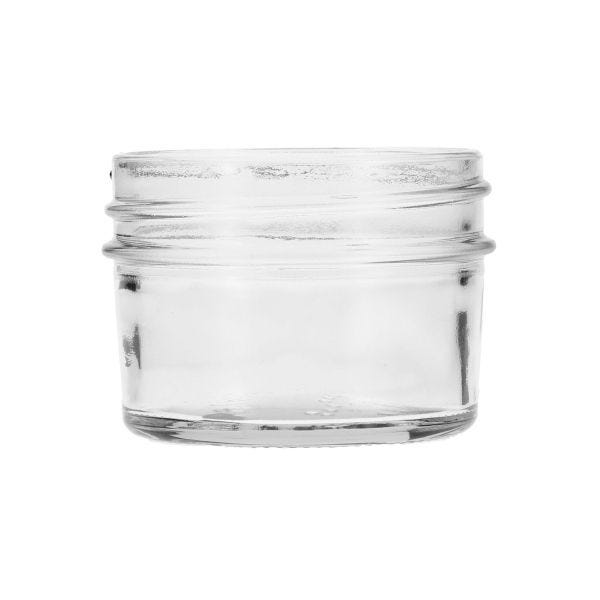 4oz (120ml) Flint (Clear) Glass Jelly Jam Round Glass Jar - 70-450 Neck