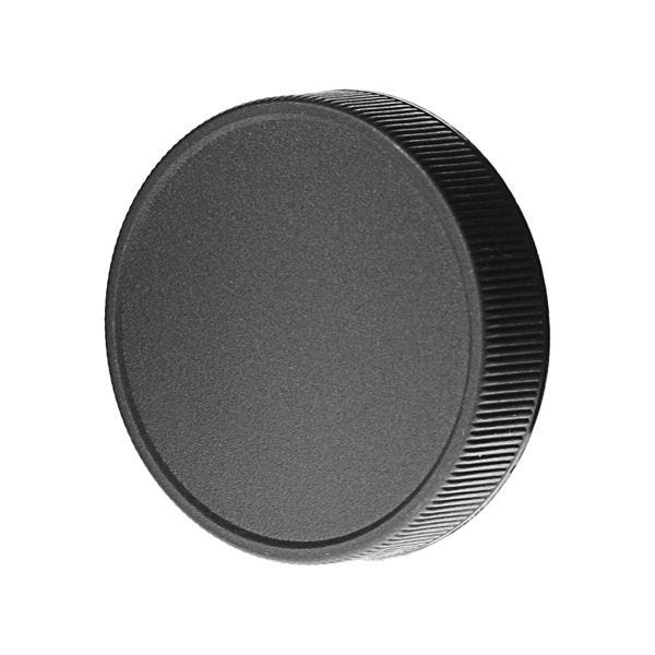 48-400 Black Rib Side Matte Top PP Plastic Continuous Thread (CT) Cap - F217 Liner