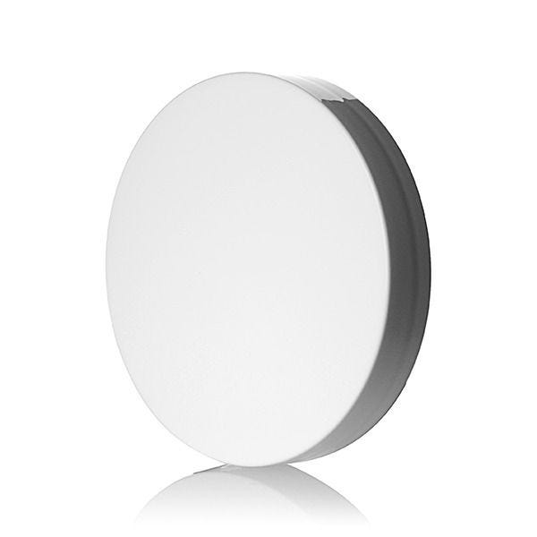89-400 White PP Smooth Side / Smooth Top Closure - F217 Liner