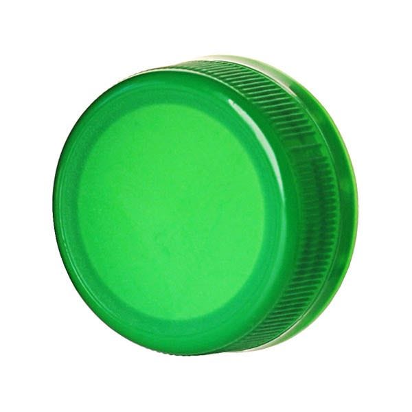 38-DS1.5 Dark Green Rib Side/Matte Top HDPE Tamper Evident Drop Band Plug Seal Closure