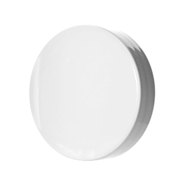 58-400 White Smooth Side Smooth Top PP Plastic Continuous Thread (CT) Cap - Unlined