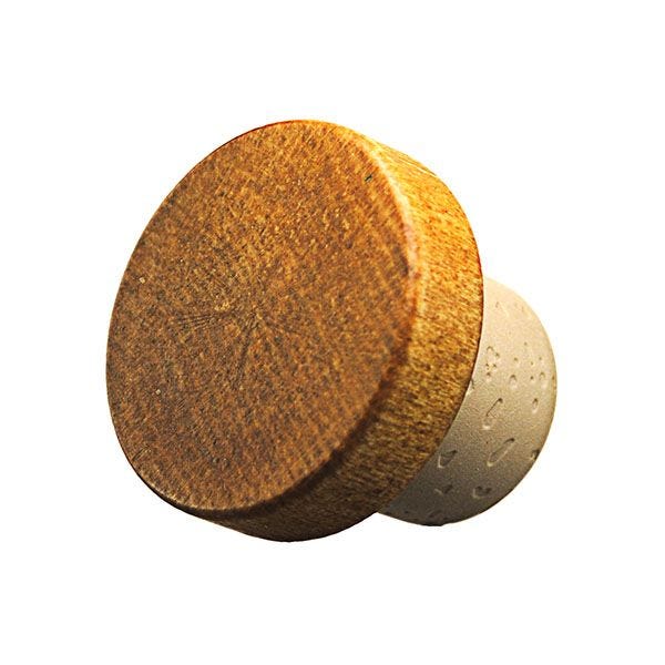 22.5mm Synthetic Beige Shank 35x10 Cafe Brown Maple Wood Bar Top (Low Profile)