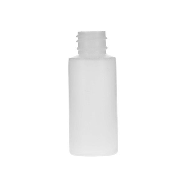 1oz (30ml) Natural HDPE Cylinder Round Plastic Bottle - 20-410 Neck