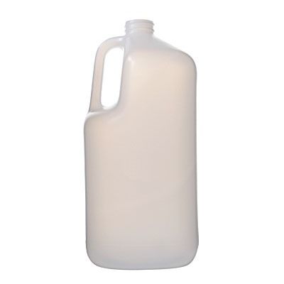 1Gallon (128oz) Natural HDPE Square Plastic Jug - 38-400 Neck