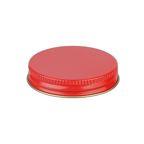 53-400 Red Metal Screw Cap With Plastisol Liner
