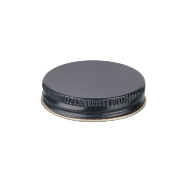 45-400 Black Metal Screw Cap With Customizable Liner Options