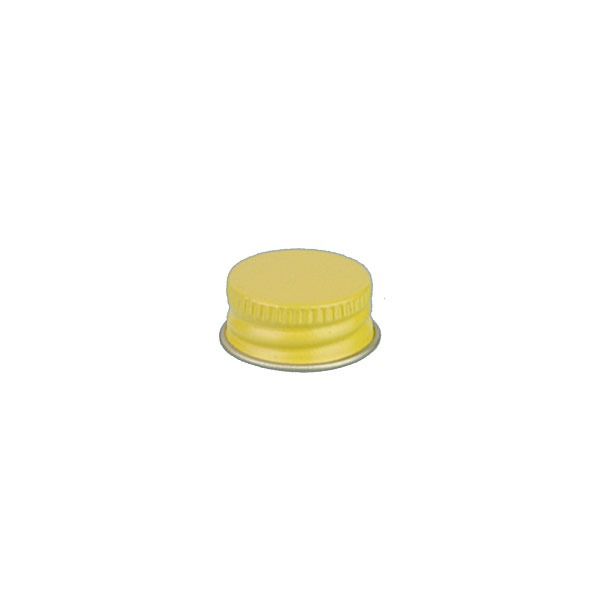 20-400 Yellow Metal Screw Cap With Customizable Liner Options