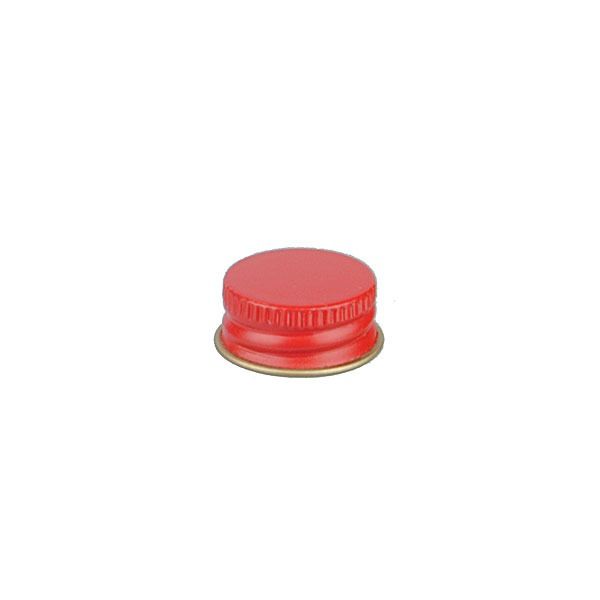 20-400 Red Metal Screw Cap With Customizable Liner Options