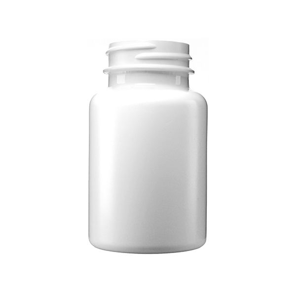 120cc (4oz) White HDPE Wide Mouth Packer Round - 38-400 Neck