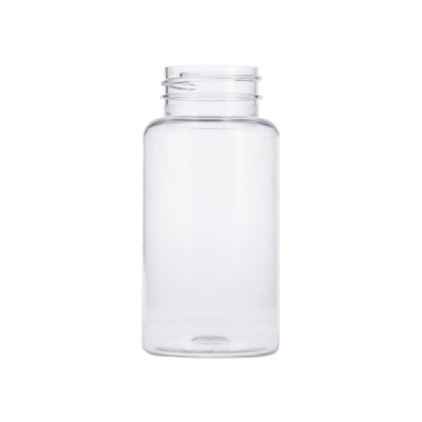 150cc Clear PET Tall Packer Bottle Round - 38-400 Neck