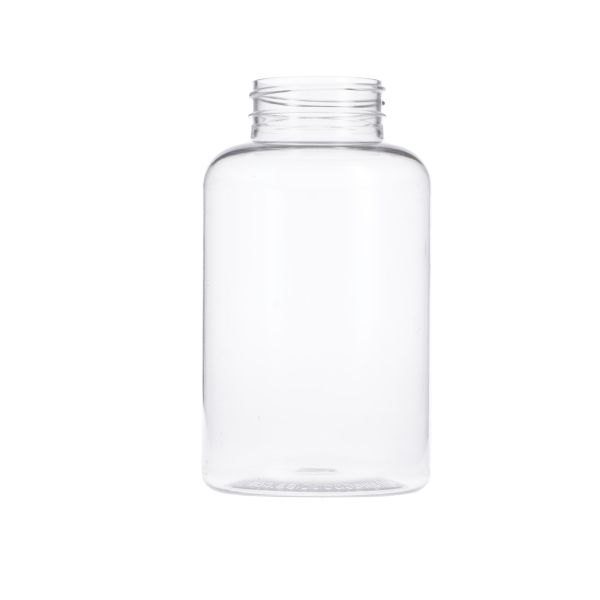 400cc Clear PET Packer Bottle Round - 45-400 Neck