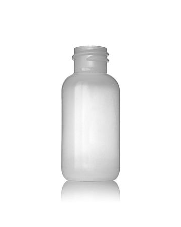 1oz Natural LDPE Boston Round Plastic Bottle
