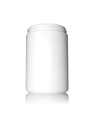 25oz (793ml) White HDPE  Wide Mouth Round Jar - 89-400 Neck 