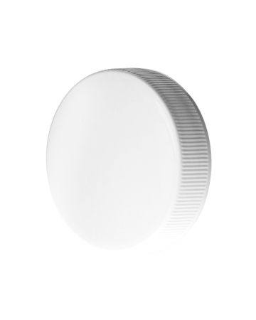 45-400 White Rib Side Smooth Top Plastic (CT) Cap - HS035