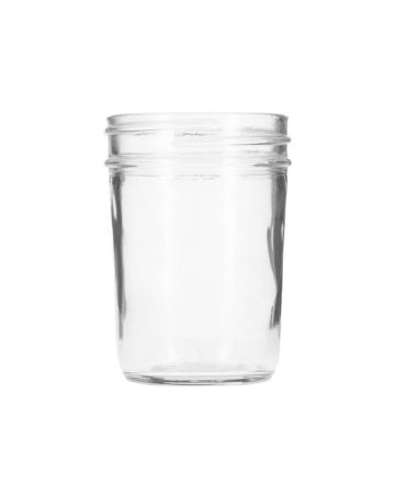 8oz (240ml) Flint (Clear) Glass Jelly Jam Round Glass Jar - 70-450 Neck