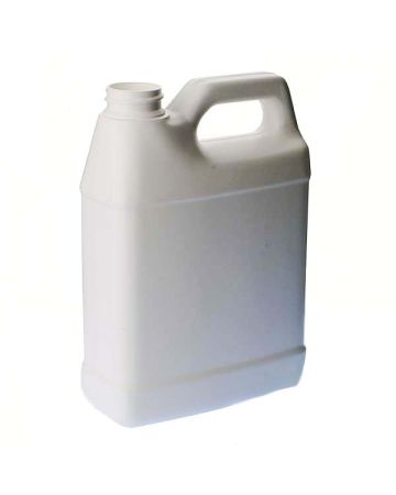 32oz (960ml) White HDPE F-Style with Handle Rectangular Plastic Bottle - 33-400 Neck