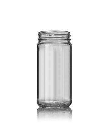 Tall Wide Mouth Clear Glass Jars