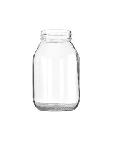 32oz (960ml) Flint Glass Mayo Round Jar - 70-470 Neck