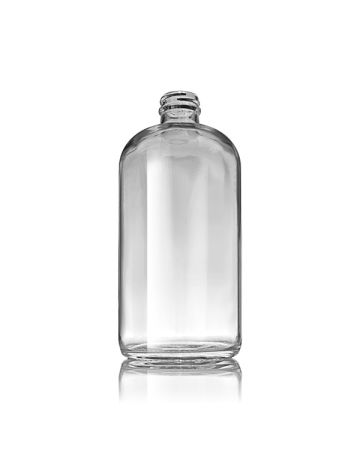 32oz Flint Boston Round Glass Bottle