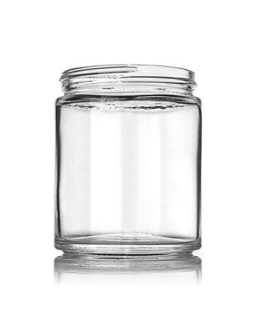 6oz Flint Glass Cream Jar