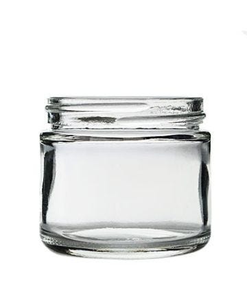2oz (60ml) Flint (Clear) Cream Round Jar - 53-400 Neck