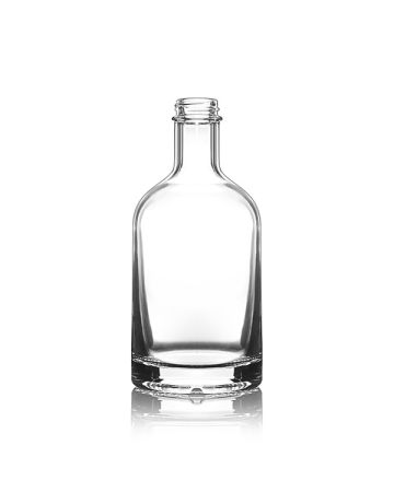 375ml Flint (Clear) Nordic Spirits Round Glass Bottle - 28-400 Neck