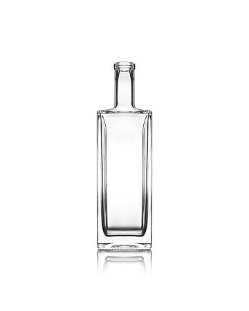 750ml (25.4oz) Flint (Clear) Glass Liberty Spirits Bar Top - 21.5mm Neck