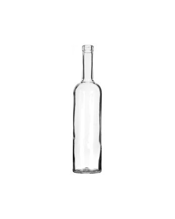 750ml (25.4oz) Flint Glass California Bar Top Round - 18.5mm Neck