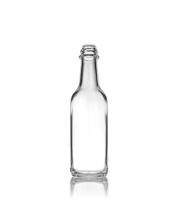 5oz (150ml) Flint (Clear) Glass Woozy Sauce Bottle Round - 24-490 Neck