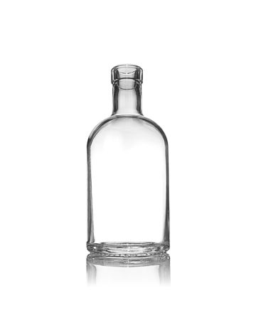 375ml (12.7oz) Flint (Clear) Glass Oregon Spirits Bar Top Round - 18.5mm Neck