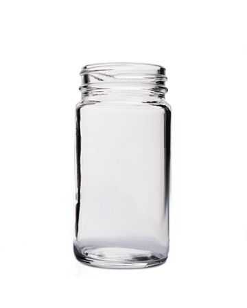 4oz Flint (Clear) Sample Round Glass Jar - 48-400 Neck