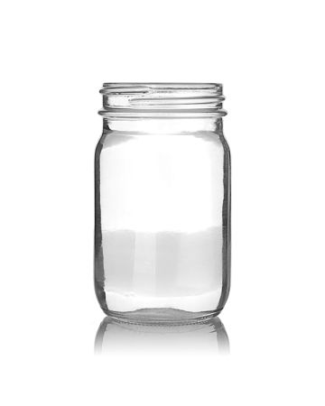 4oz Flint (Clear) Economy Round Glass Jar - 48-405 Neck