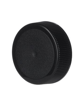 33-400 black rib side matte top plastic cap with F217 liner