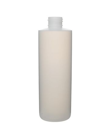  8oz (240ml) Natural HDPE Cylinder Round Plastic Bottle - 24-410 Neck 