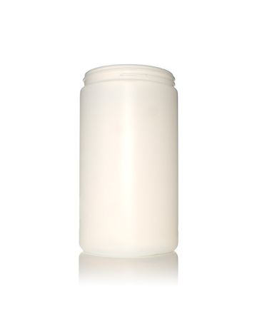 32oz (960ml) Natural HDPE Wide Mouth Round - 89-400 Neck