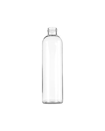 8oz (240ml) Clear PET Cosmo Round Plastic Bottle - 24-410 Neck