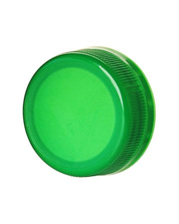 38-DS1.5 Dark Green Rib Side/Matte Top HDPE Tamper Evident Drop Band Plug Seal Closure