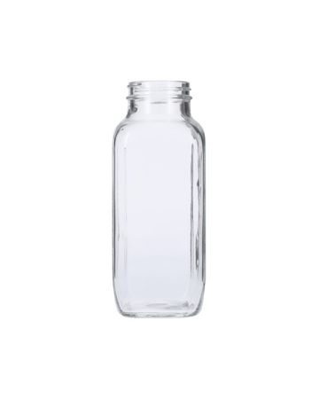 BULK - Set of 2100 8 oz Victorian Square Glass Jar with Lid