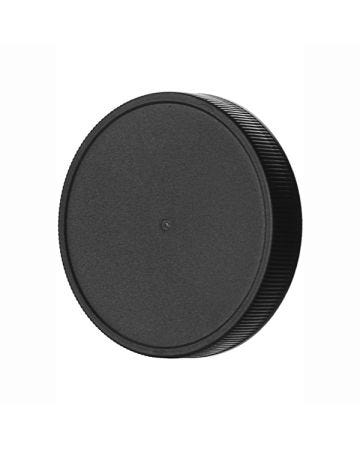 63-400 Black Rib Side Matte Top Plastic (CT) Cap - F217