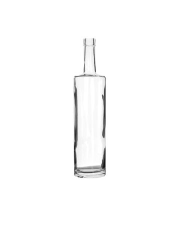 750ml (25.4oz) Flint Glass Windy City Bar Top Round - 18.5mm Neck