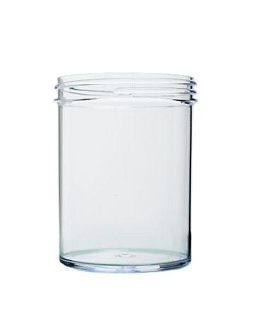 8oz Clear Straight-Sided Plastic Jar