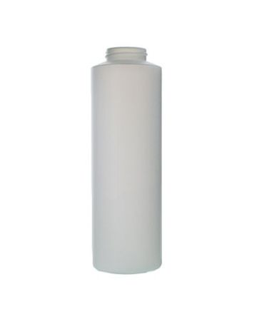 16oz (480ml) Natural HDPE Wide Mouth Round Cylinder Plastic Bottle - 38-400 Neck