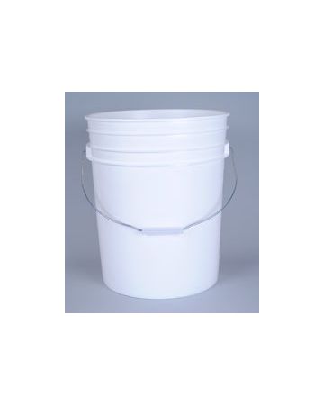 3.5 Gallon Round Plastic Buckets w/ Wire Handle & Plastic Grip