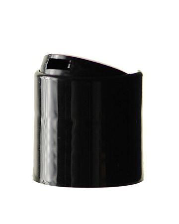 24-410 Black Smooth Disc Top Plastic Cap (0.310" Orifice)