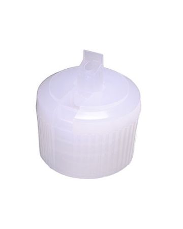 28-410 Natural Ribbed Side Plastic Liquid Dispensing Cap (3.00mm Orifice)