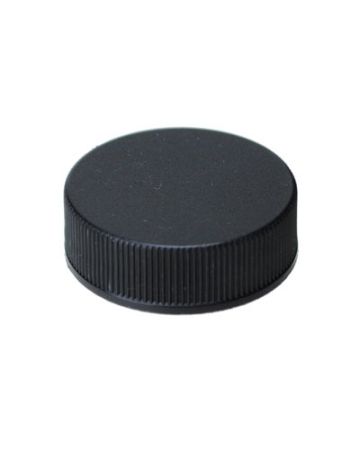 33-400 black rib side matte top plastic cap with F217 liner