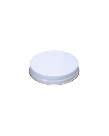 53-400 white thread and knurled edge metal screw cap