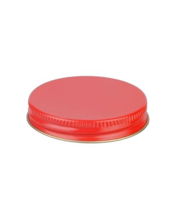 58-400 Red Metal Screw Cap With Customizable Liner Options